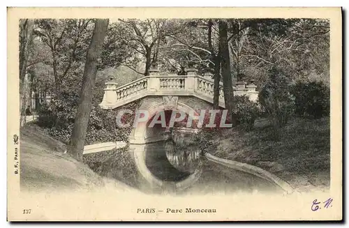 Cartes postales Paris Parc Monceau