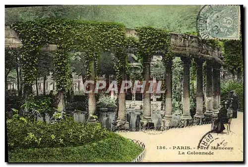 Ansichtskarte AK Paris Le Parc Monceau La Colonnade