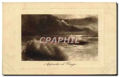 Cartes postales Approche d Orage