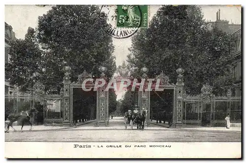 Ansichtskarte AK Paris La Grille du Parc Monceau