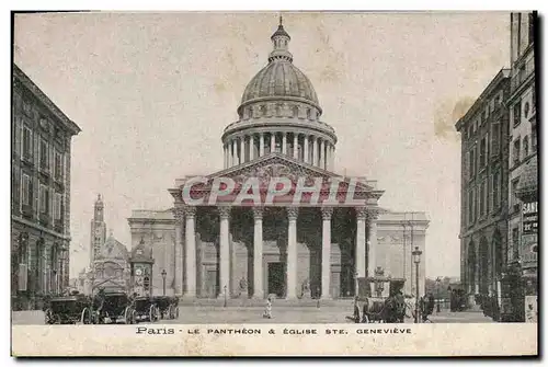 Ansichtskarte AK Paris Le Pantheon Eglise Ste Genevieve