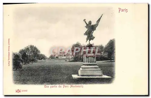 Cartes postales Paris Une partie Parc Montsouris