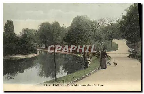 Ansichtskarte AK Paris Parc Montsouris Le Lac