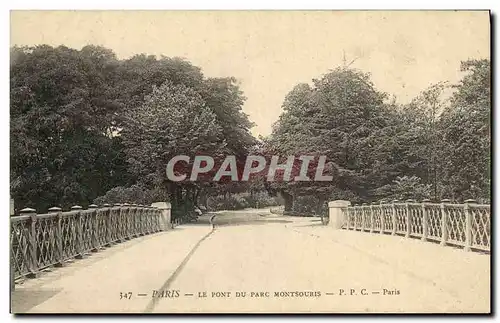 Cartes postales Paris Le Pont du Parc Montsouris