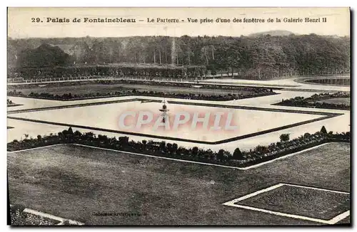 Ansichtskarte AK Palais de Fontainebleau Le Parterre Vue prise d une des fenetres de la Galerie Henri ll