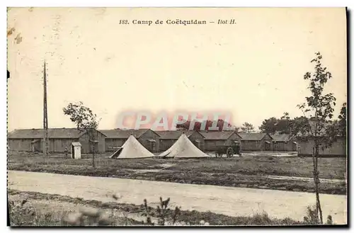 Cartes postales Au Camp de Coetquidan Militaria