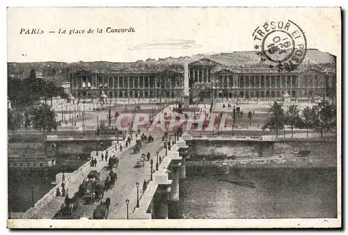 Cartes postales Paris Le Place de la Concorde