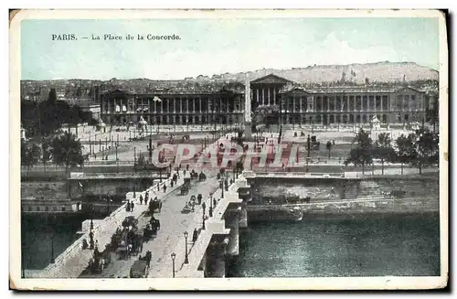 Cartes postales Paris La Place de la Concorde