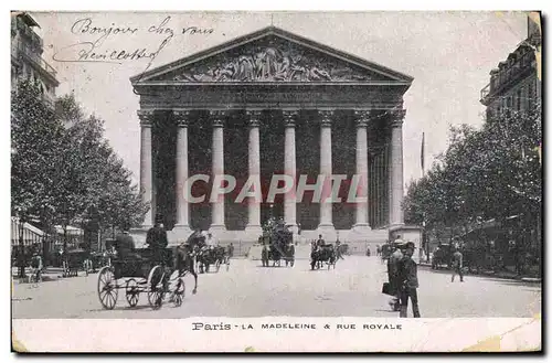 Cartes postales Paris La Madeleine Rue Royale