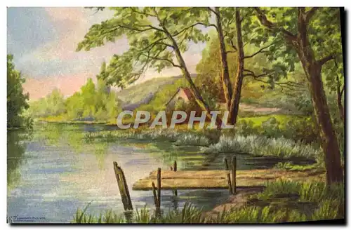 Cartes postales Paysage Etang