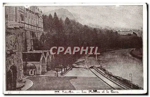 Cartes postales Lourdes Les piscines et le Gave