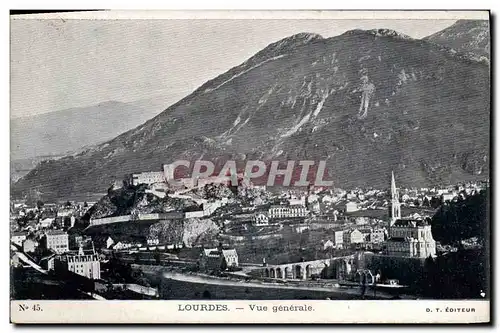 Cartes postales Lourdes Vue generale