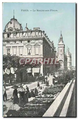 Cartes postales Paris Le Marche aux Fleurs