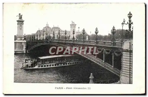 Cartes postales Paris Pont Alexandre lll