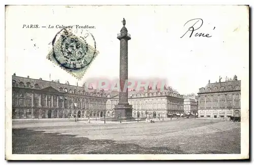 Cartes postales Paris La Colonne Vendome