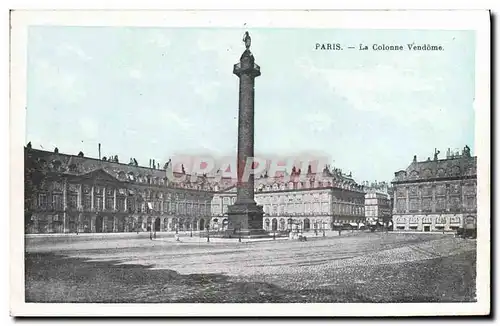 Cartes postales Paris La Colonne Vendome