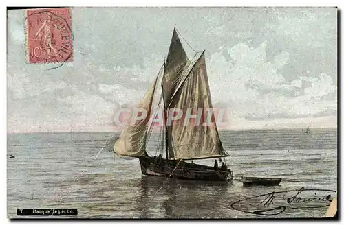 Cartes postales Barque de peche Bateau