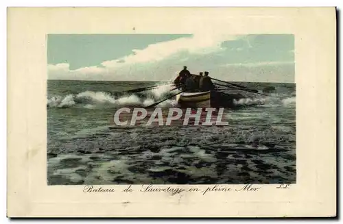 Cartes postales Bateau de Sauvetage en pleine Mer