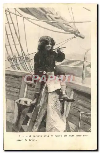 Cartes postales Enfant Marin Matelot