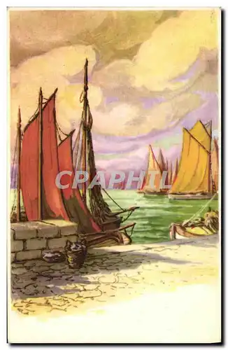 Cartes postales Bateaux de peche