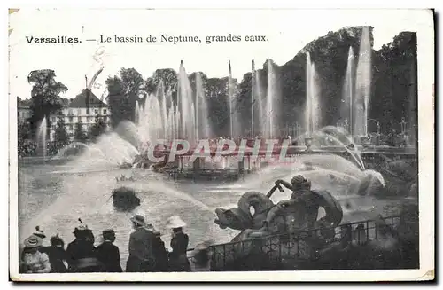 Ansichtskarte AK Versailles Le bassin de Neptune grandes eaux