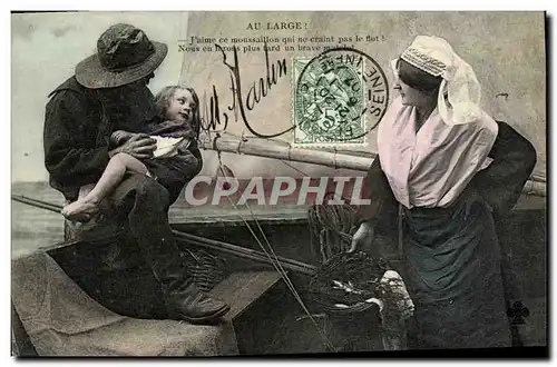 Cartes postales Au Large J aime ce moussaillon qui ne craint pas le flot