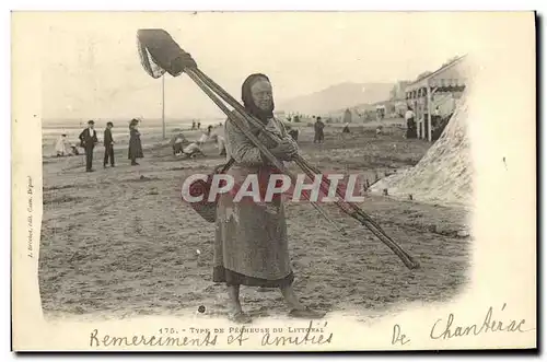 Cartes postales Type De Pecheuse Du Littoral