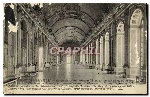 Cartes postales Versailles Galerie des glaces