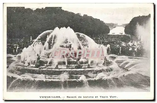 Cartes postales Versailles Bassin de Latone et Tapis Vert