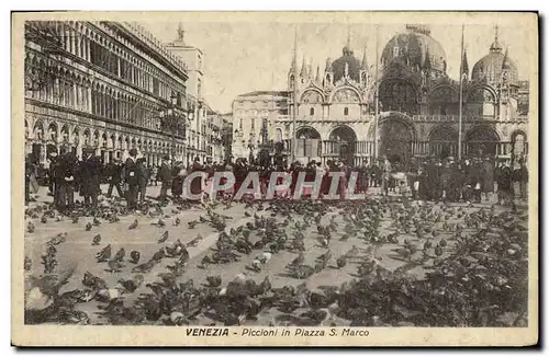 Ansichtskarte AK Venezia Piccioni in Piazza di S Marco