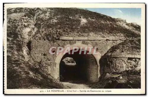 Ansichtskarte AK La Pompelle Cote Sud Entree de Casemates en ruines