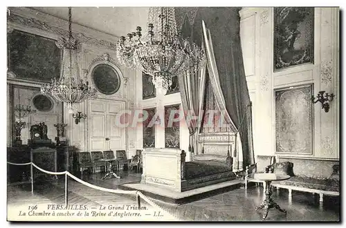 Ansichtskarte AK Versailles Le Grand Trianon La Chambre a Coucher de la Reine d Angleterre