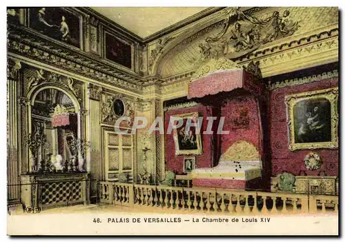 Cartes postales Versailles Palais De La Chambre De Louis XIV