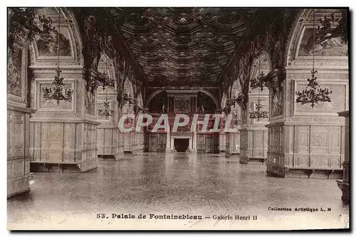 Ansichtskarte AK Palais de Fontainebleau Galerie Henri II