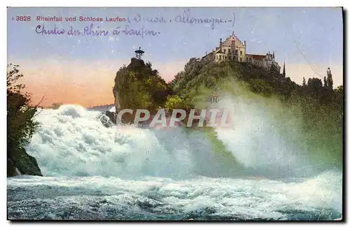 Cartes postales Rheinfall Und Schloss Laufen