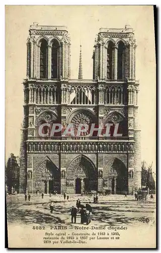 Cartes postales Palais notre Dame