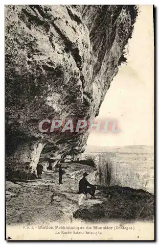 Cartes postales Station prehistorique du Moustier La roche Saint Christophe
