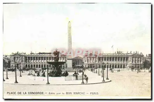 Cartes postales Paris Place de la Concorde