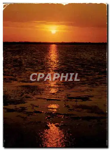 Cartes postales moderne Coucher de Soleil sur les Etangs