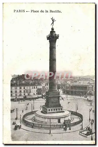 Cartes postales Paris La Place De La Bastille