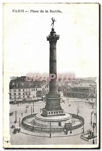 Cartes postales Paris La Place De La Bastille