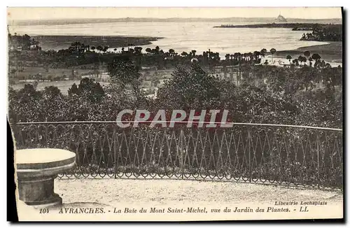 Cartes postales Avranches La Baie du MOnt Saint Michel Vue du Jardin des Plantes