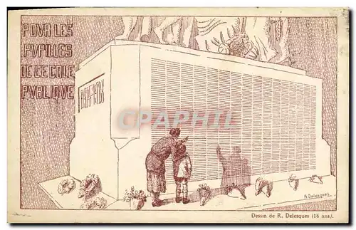 Cartes postales Pour les Pupilles de l ecole publique