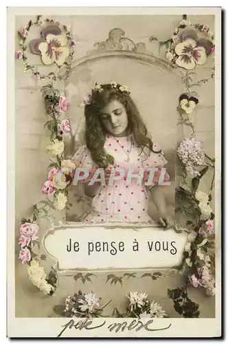 Cartes postales Je Pense a Vous Enfant