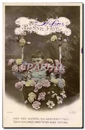 Cartes postales Avec Mes Souhaits Ces Splendides roses Enfant Ste Helene