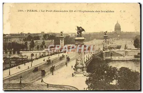 Ansichtskarte AK Paris Le Pont Alexandre III et l Esplanade Des Invalides