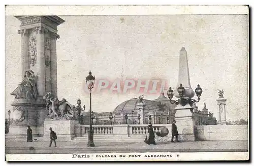 Cartes postales Paris Pvlones Du Pont Alexandre III