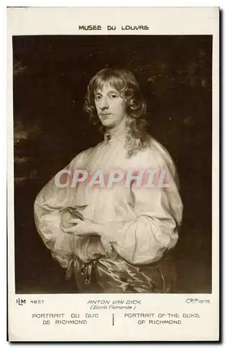 Cartes postales Musee Du Louvre Paris Anton Van Dyck Portrait du Duc de Richmond