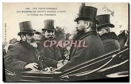 Ansichtskarte AK Paris Les Membres Du County Council a Paris La Voiture des Presidents