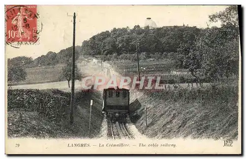 Cartes postales Langres La Cremaillere Train